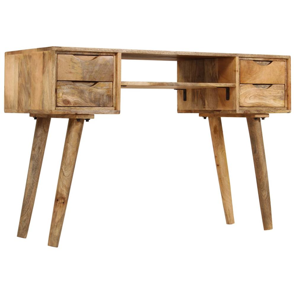 vidaXL Writing Desk Solid Mango Wood 45.3"x18.5"x30", 246791. Picture 5