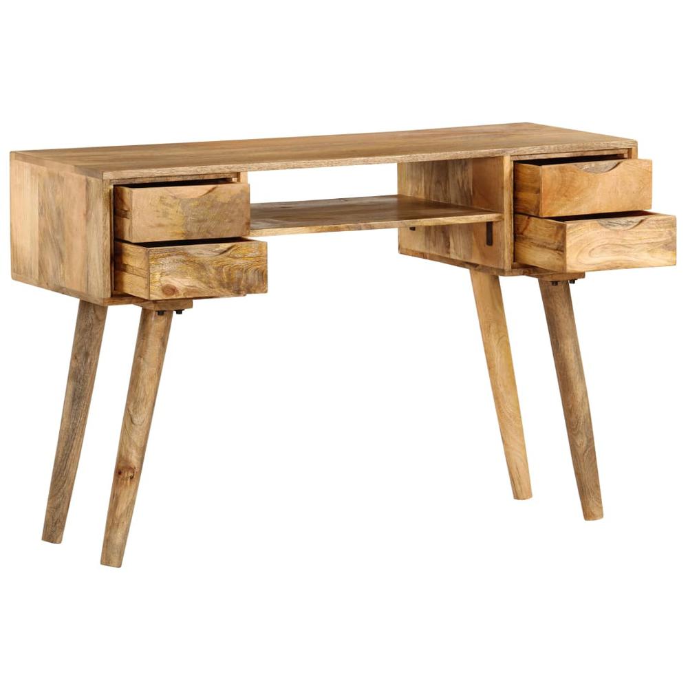 vidaXL Writing Desk Solid Mango Wood 45.3"x18.5"x30", 246791. Picture 6