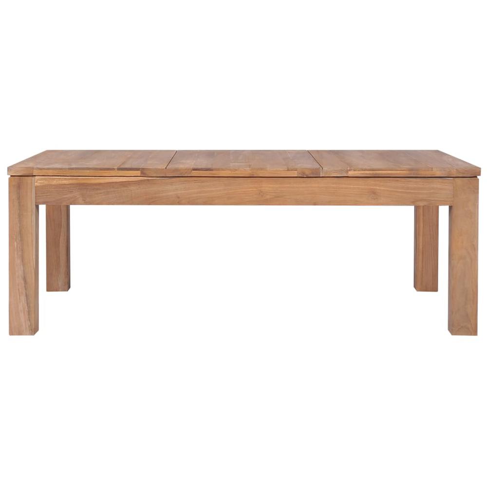 vidaXL Coffee Table Solid Teak Wood with Natural Finish 43.3"x23.6"x15.7", 246955. Picture 4