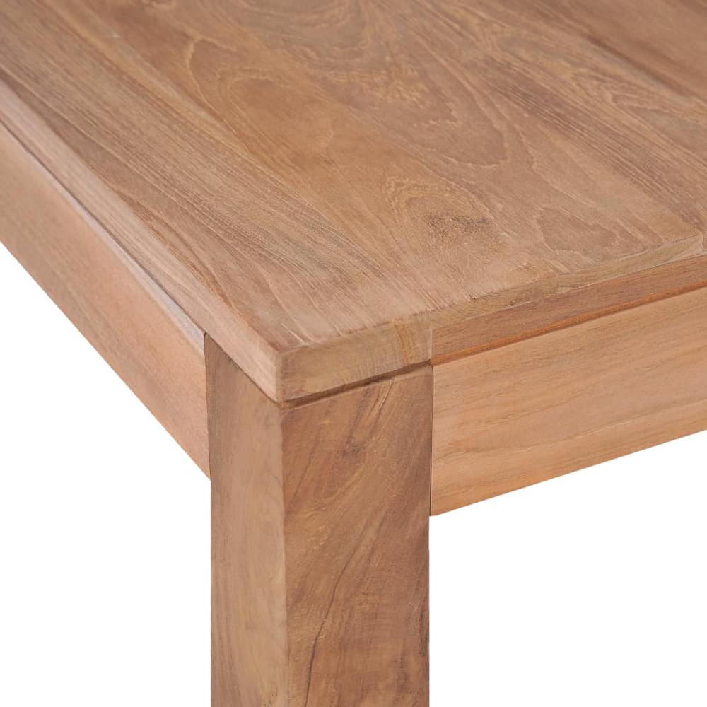 vidaXL Coffee Table Solid Teak Wood with Natural Finish 43.3"x23.6"x15.7", 246955. Picture 6