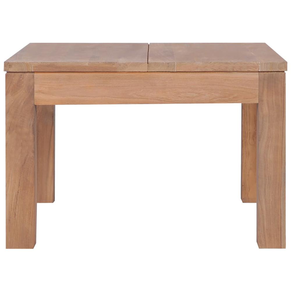 vidaXL Coffee Table Solid Teak Wood with Natural Finish 23.6"x23.6"x15.7", 246956. Picture 4