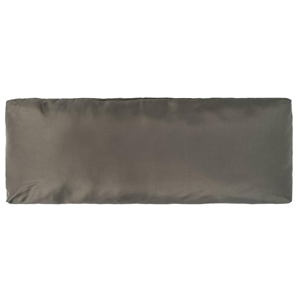 vidaXL Pallet Cushions 2 pcs Gray Polyester. Picture 6