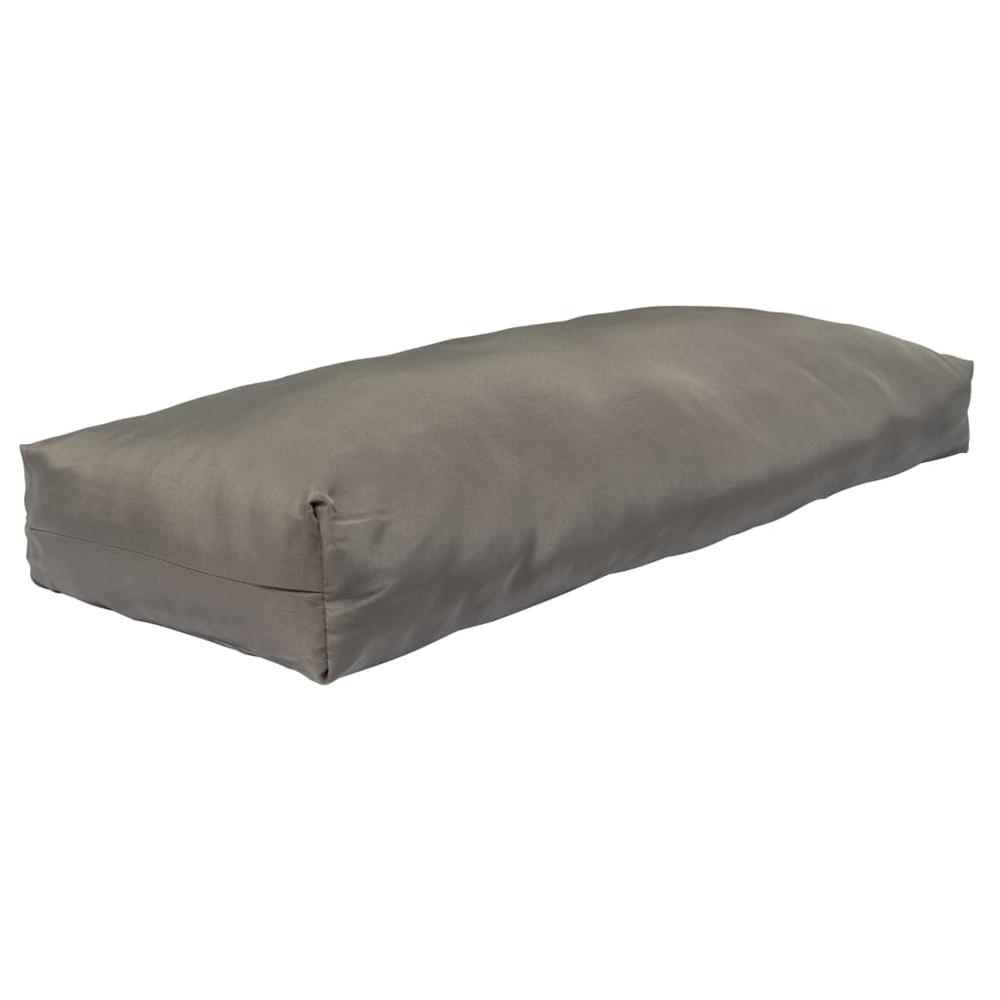 vidaXL Pallet Cushions 3 pcs Gray Polyester. Picture 5