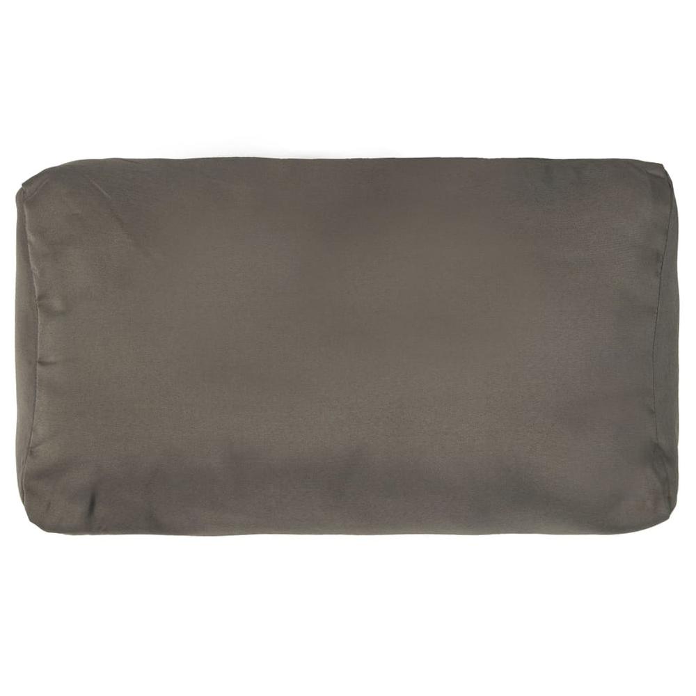 vidaXL Pallet Cushions 3 pcs Gray Polyester. Picture 9