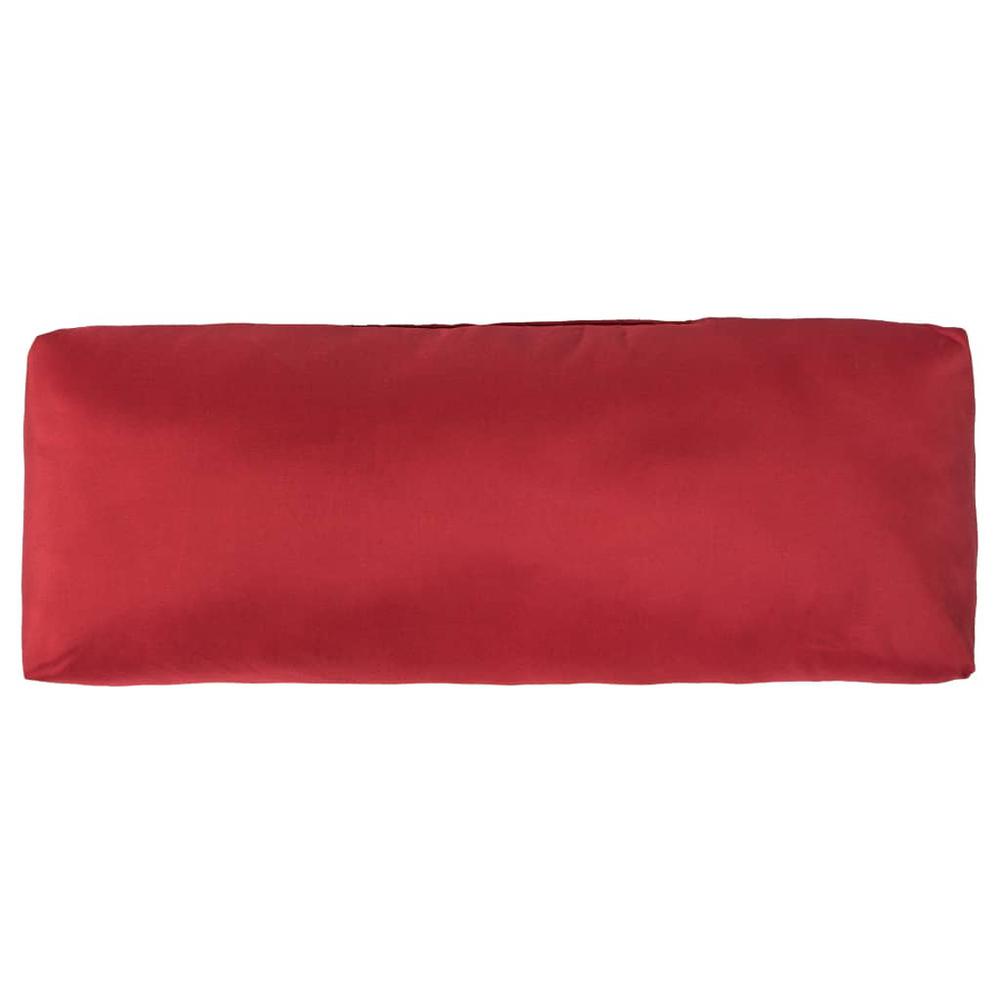 vidaXL Pallet Cushions 2 pcs Red Polyester. Picture 6