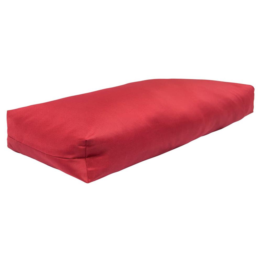 vidaXL Pallet Cushions 3 pcs Red Polyester. Picture 5