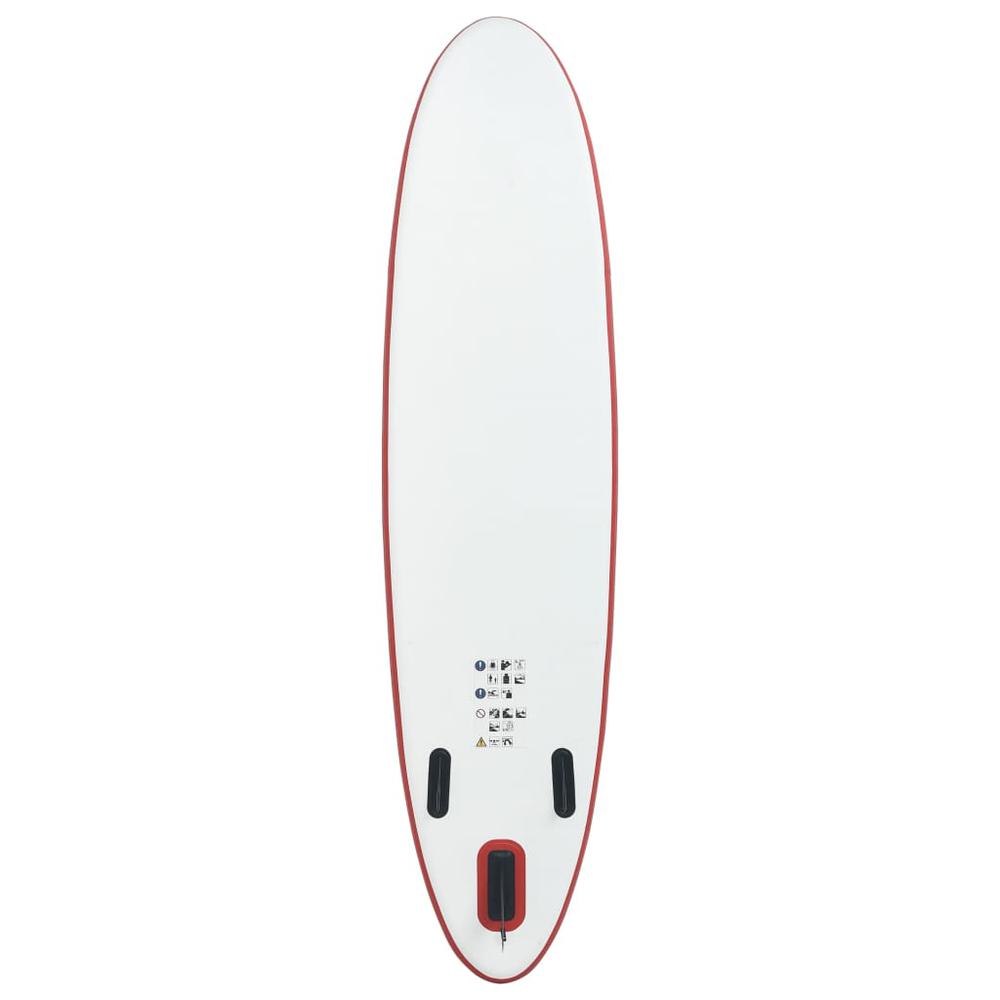 vidaXL Inflatable Stand Up Paddleboard Set Red and White, 91581. Picture 4