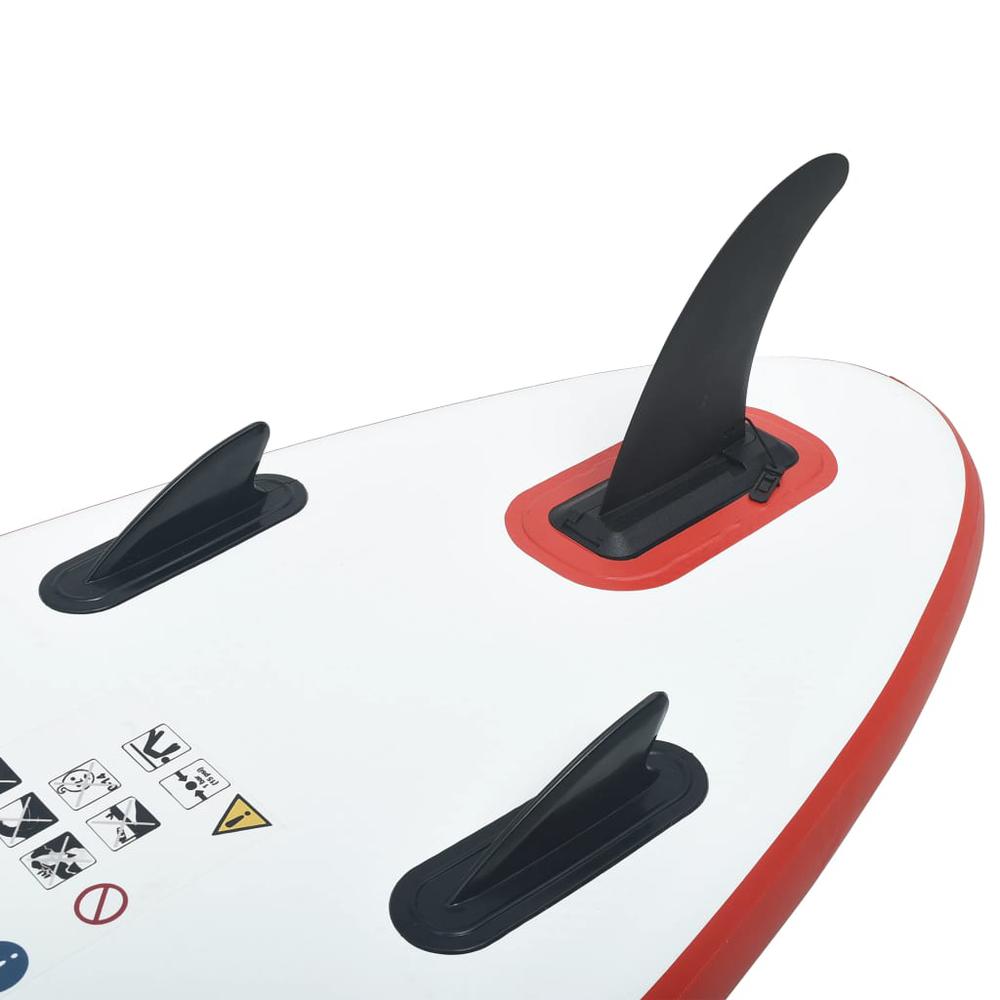 vidaXL Inflatable Stand Up Paddleboard Set Red and White, 91581. Picture 5