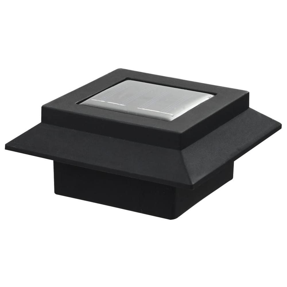vidaXL Outdoor Solar Lamps 6 pcs LED Square 4.7" Black 4468. Picture 9