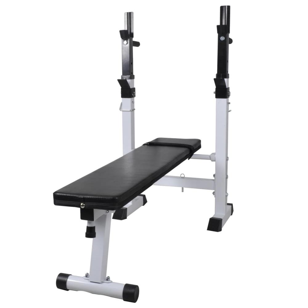 Workout Bench with Weight Rack, Barbell and Dumbbell Set198.4 lb. Picture 1