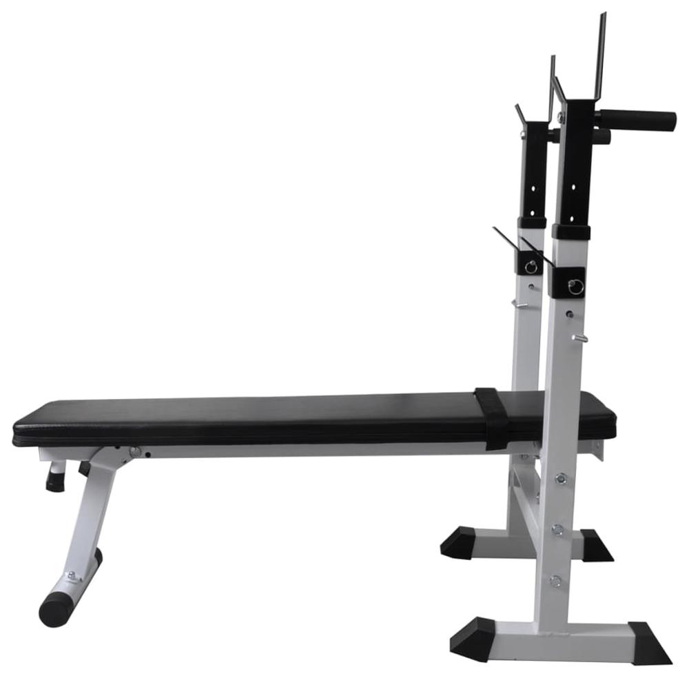 Workout Bench with Weight Rack, Barbell and Dumbbell Set198.4 lb. Picture 2