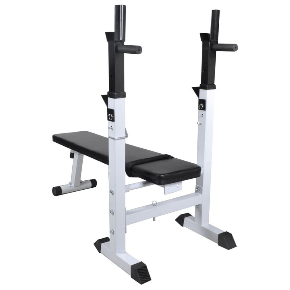 Workout Bench with Weight Rack, Barbell and Dumbbell Set198.4 lb. Picture 3