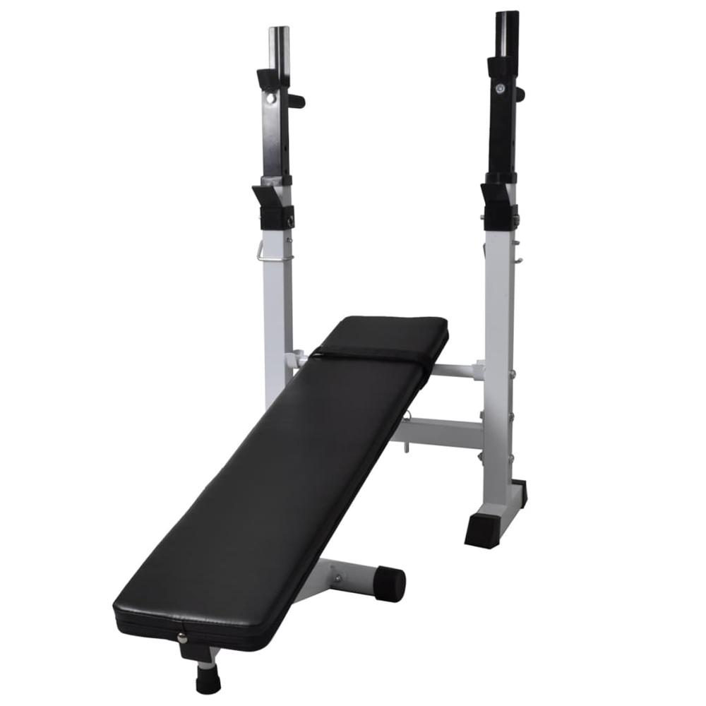 Workout Bench with Weight Rack, Barbell and Dumbbell Set198.4 lb. Picture 4