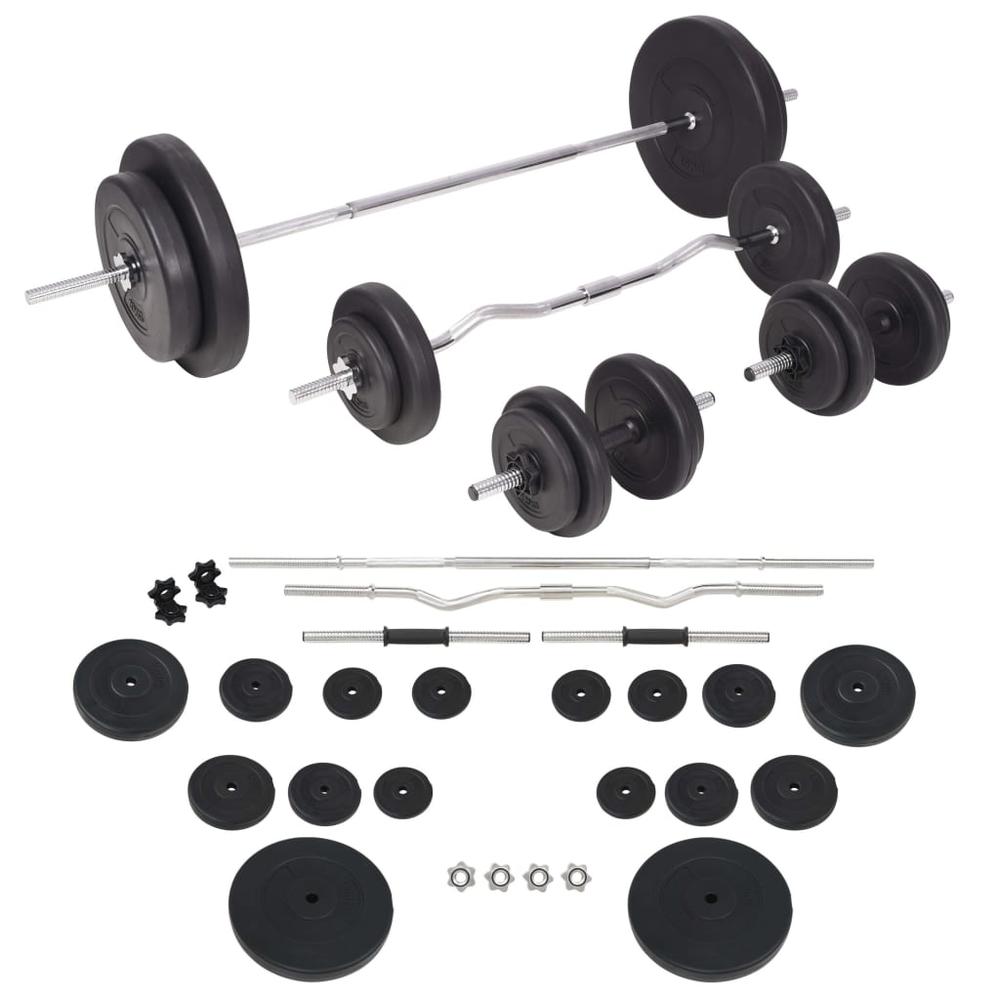Workout Bench with Weight Rack, Barbell and Dumbbell Set198.4 lb. Picture 5