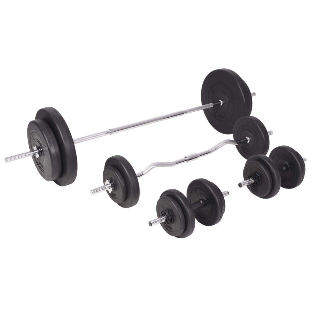 Workout Bench with Weight Rack, Barbell and Dumbbell Set198.4 lb. Picture 7