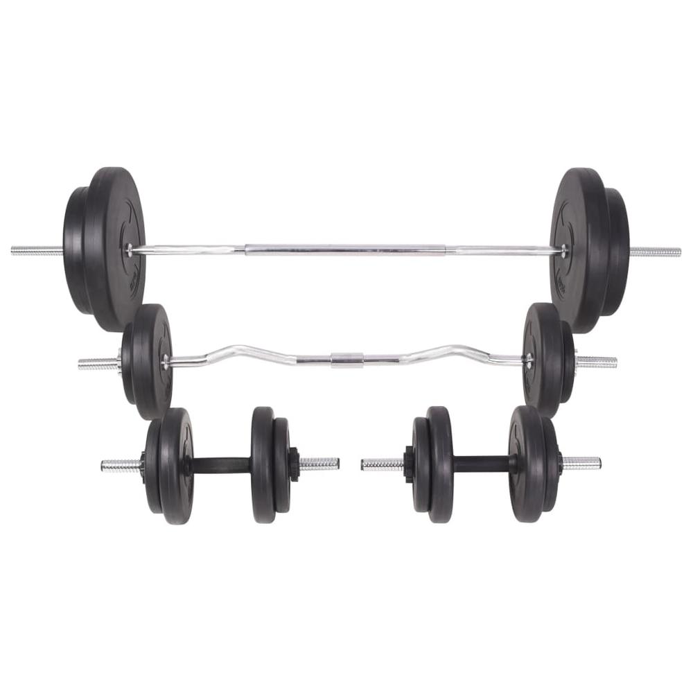 Weight Bench with Weight Rack, Barbell and Dumbbell Set 198.4 lb. Picture 7