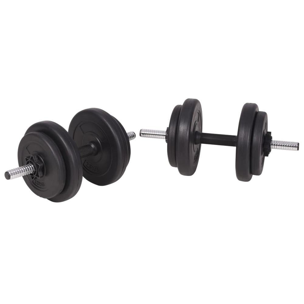 Weight Bench with Weight Rack, Barbell and Dumbbell Set 198.4 lb. Picture 9