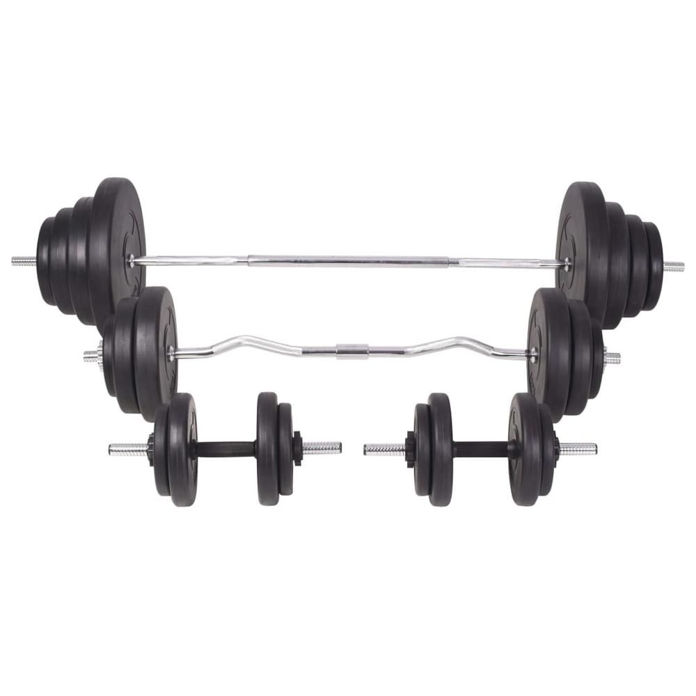 Weight Bench with Weight Rack, Barbell and Dumbbell Set 264.6 lb. Picture 7