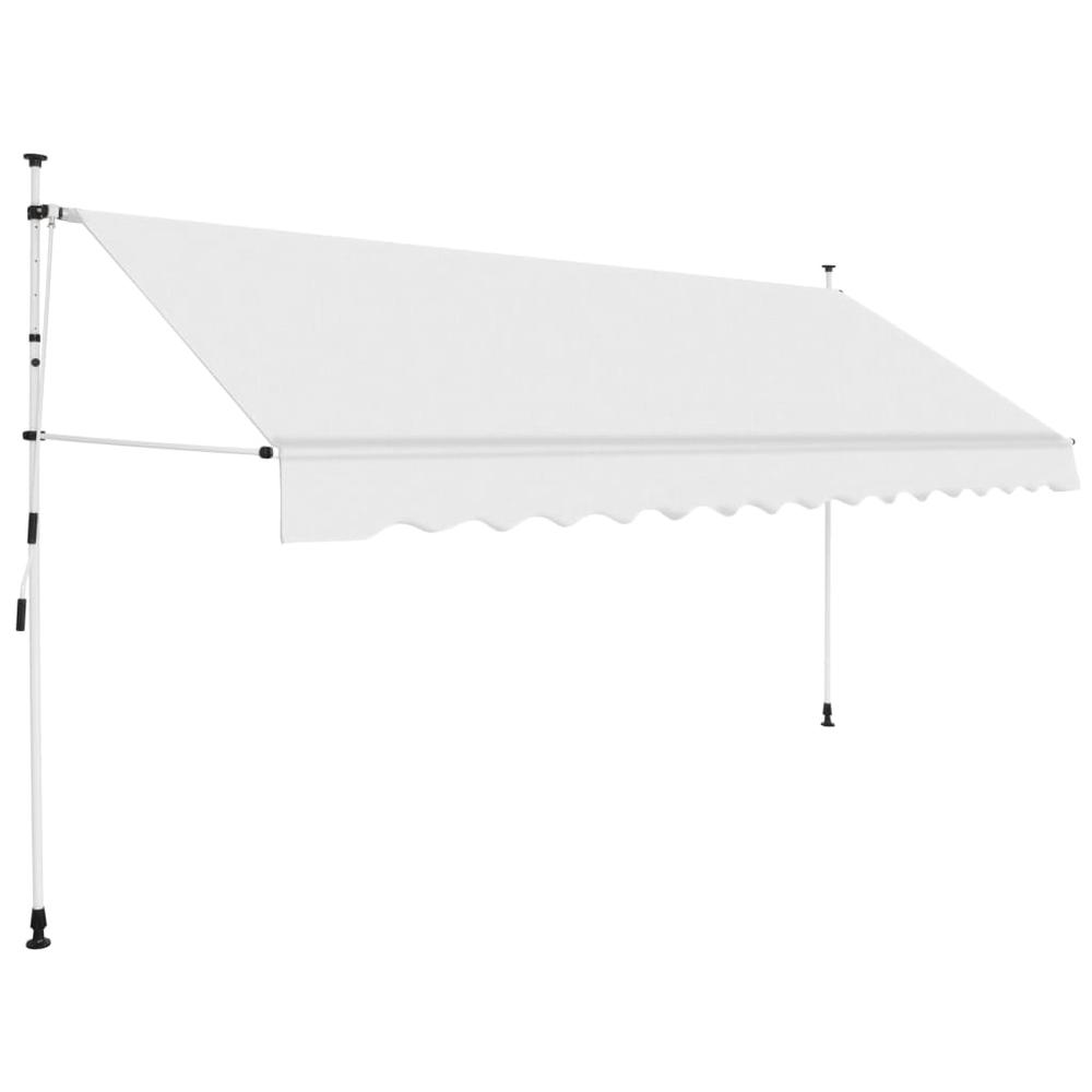 vidaXL Manual Retractable Awning 157.5" Cream, 143698. The main picture.