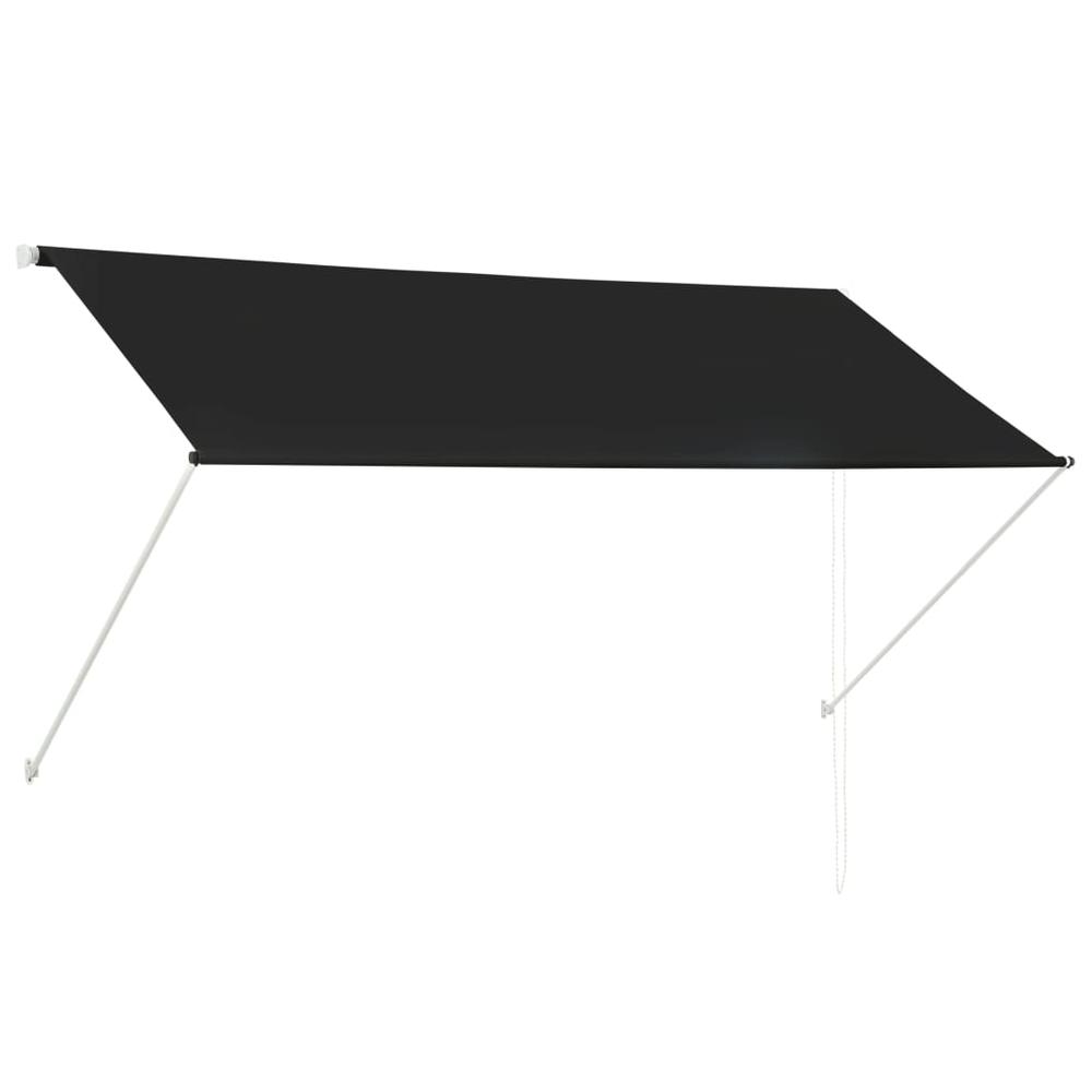 Retractable Awning 98.4"x59.1" Anthracite. Picture 1