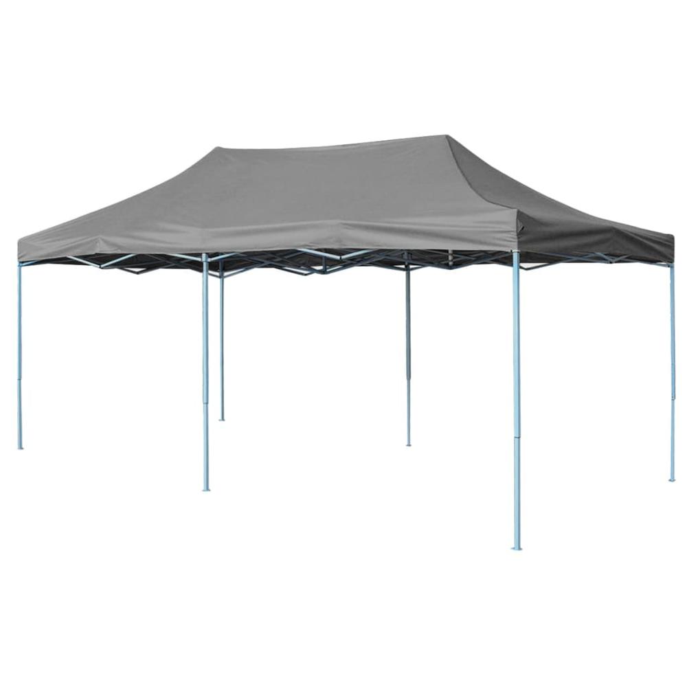vidaXL Folding Pop-up Partytent 118.1"x236.2" Anthracite, 44967. Picture 1