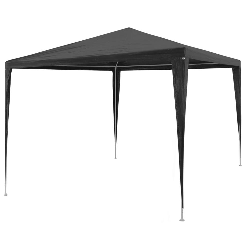 vidaXL Party Tent PE Anthracite 9'10"x9'10" , 45086. Picture 1