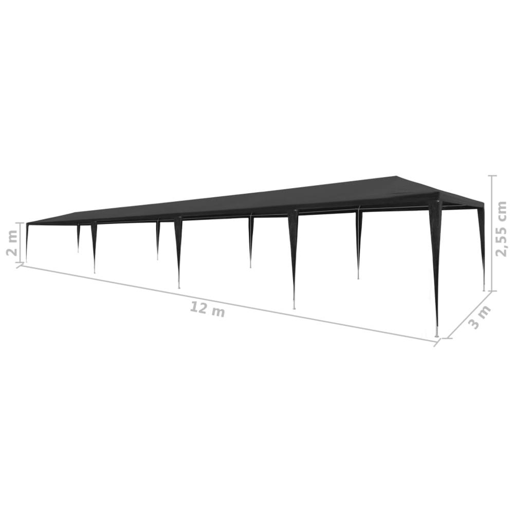 Party Tent 9.8'x39.4' PE Anthracite. Picture 5