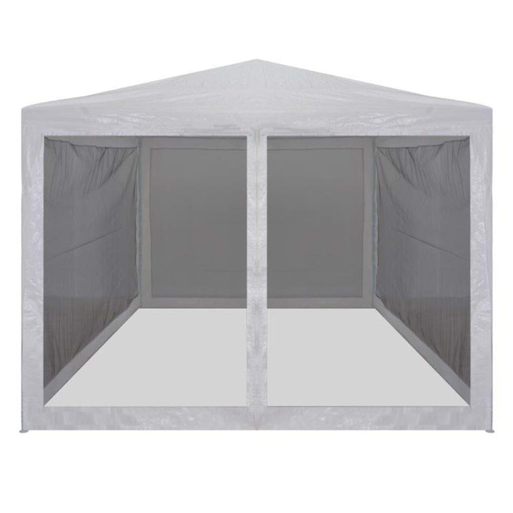 Party Tent with 4 Mesh Sidewalls 9.8' x 9.8'. Picture 1