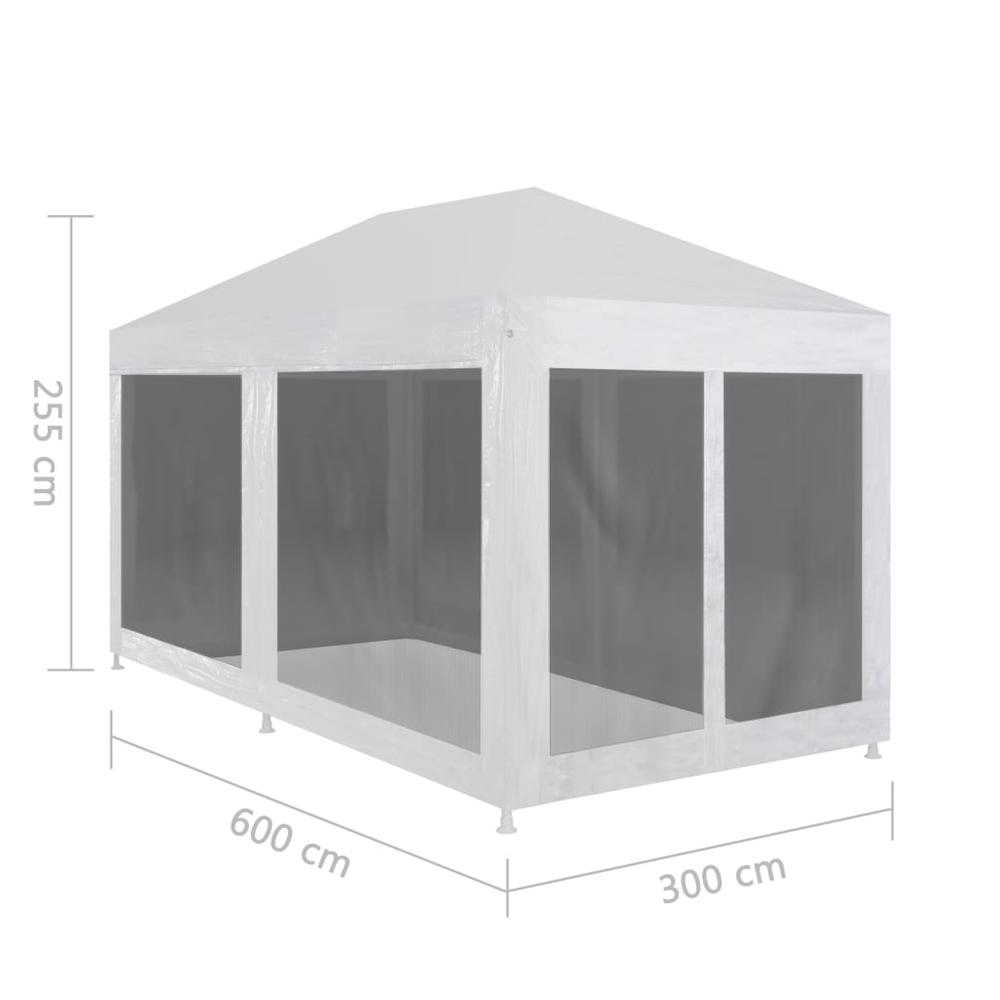 Party Tent with 6 Mesh Sidewalls 19.7' x 9.8'. Picture 4