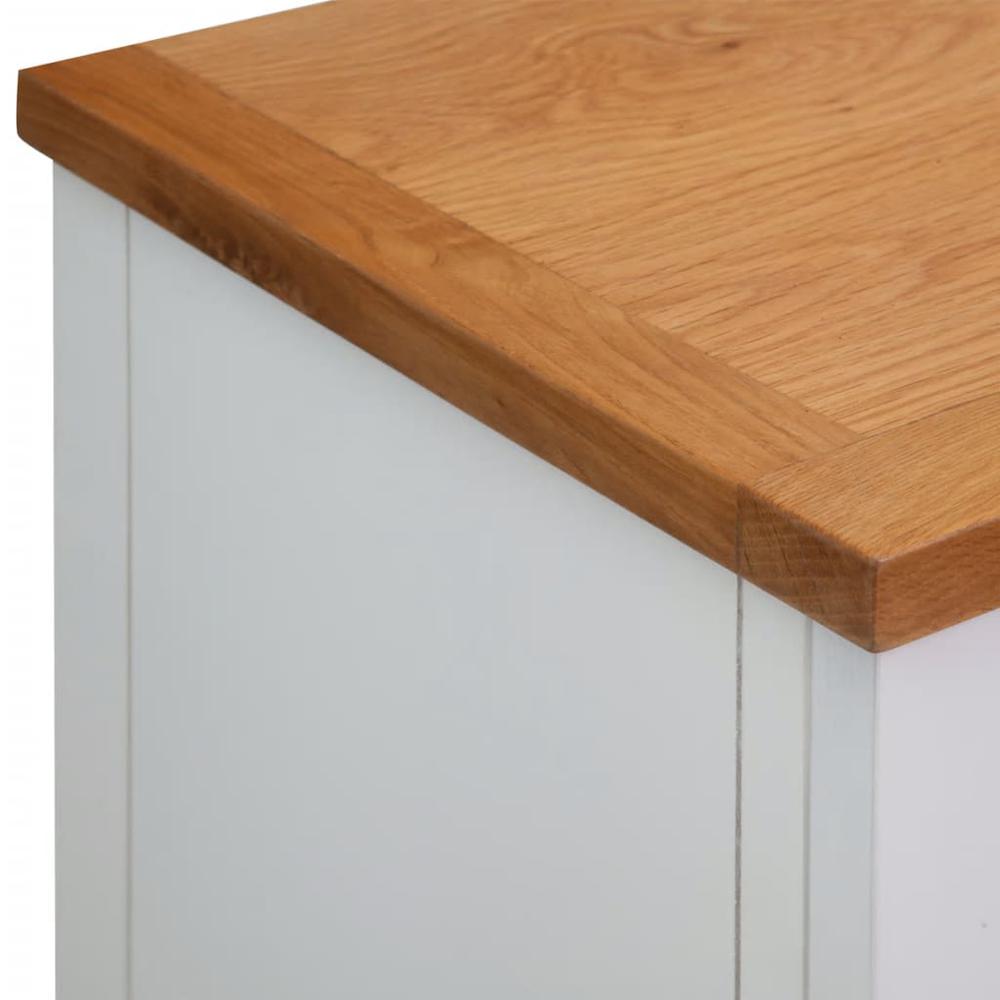 vidaXL Sideboard 35.4"x13.2"x32.7" Solid Oak Wood, 247123. Picture 6