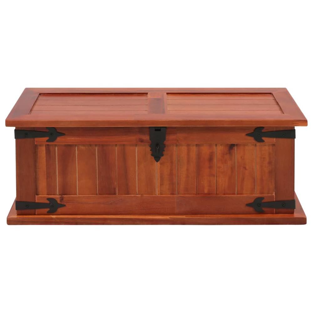 vidaXL Storage Chest 23.6"x9.8"x8.7" Solid Acacia Wood, 247240. Picture 5