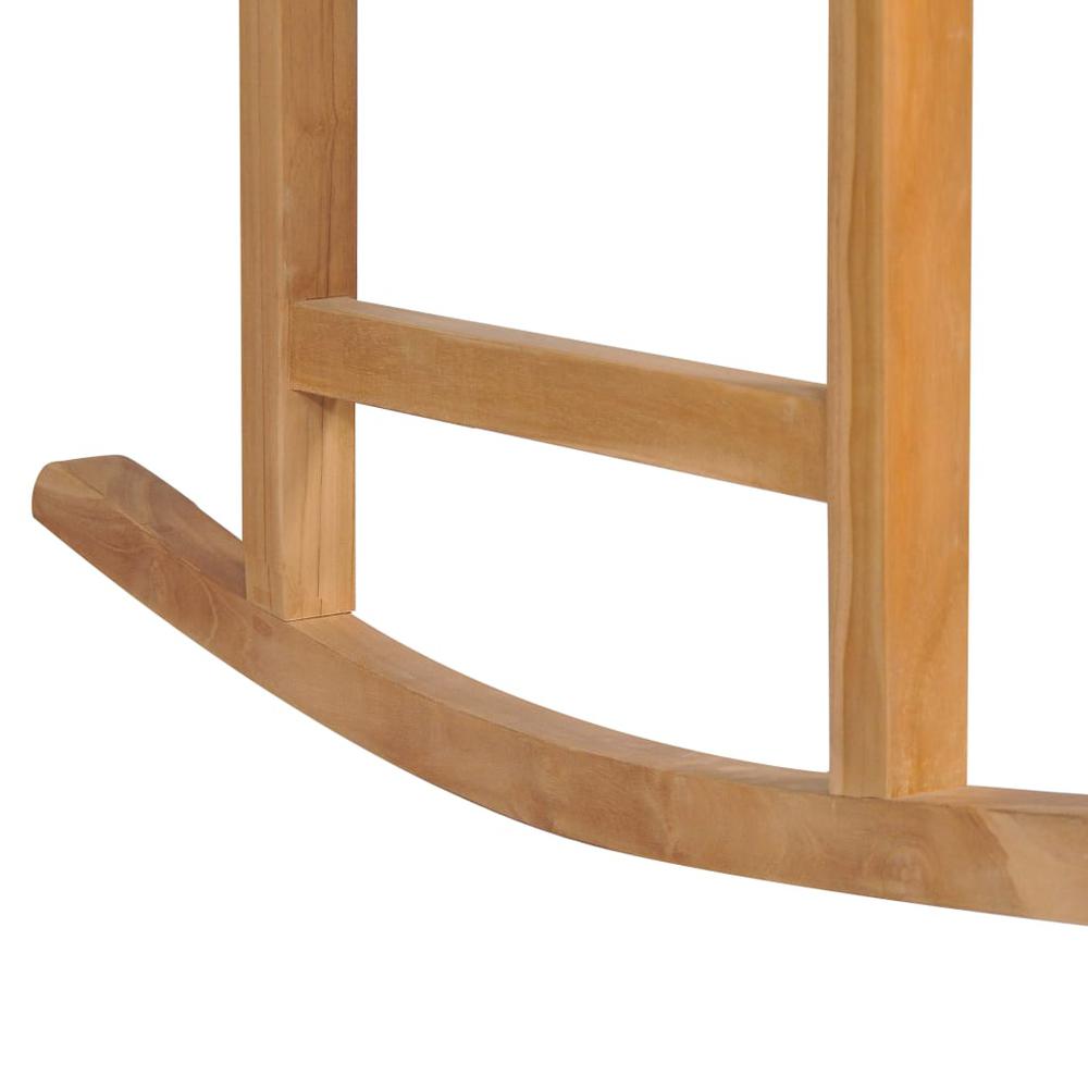 vidaXL Rocking Chair Solid Teak Wood 4992. Picture 4
