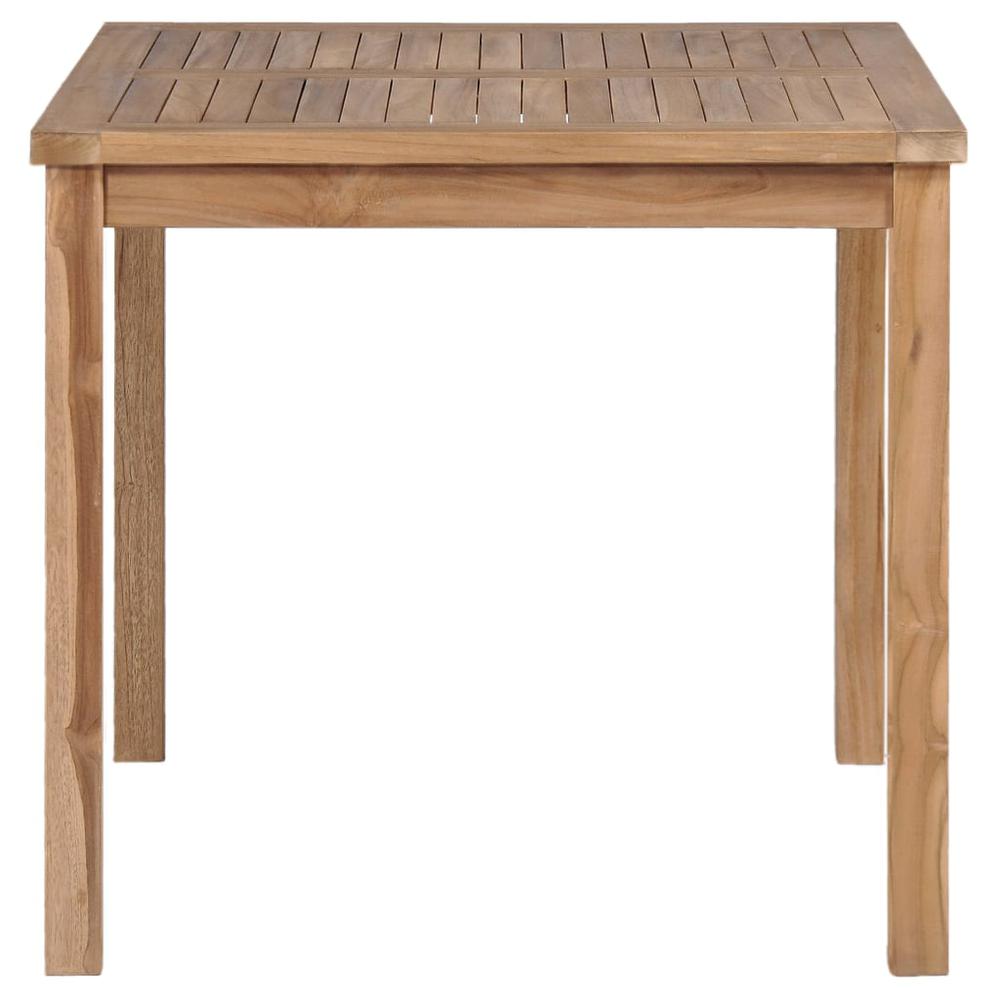 vidaXL Garden Table 31.5"x31.5"x30.3" Solid Teak Wood, 44996. Picture 3
