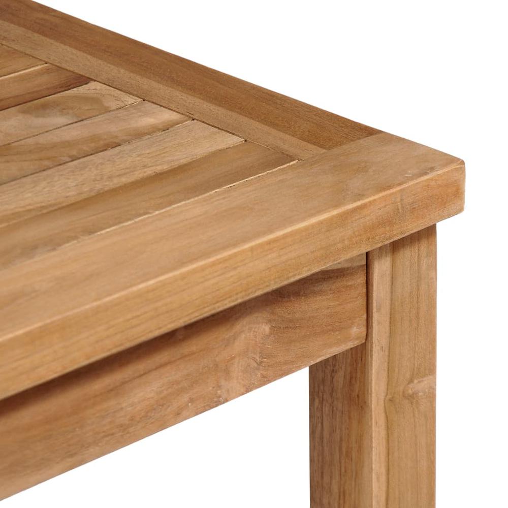 vidaXL Garden Table 31.5"x31.5"x30.3" Solid Teak Wood, 44996. Picture 4