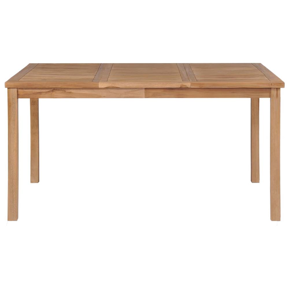 vidaXL Garden Table 59.1"x35.4"x30.3" Solid Teak Wood, 44997. Picture 3