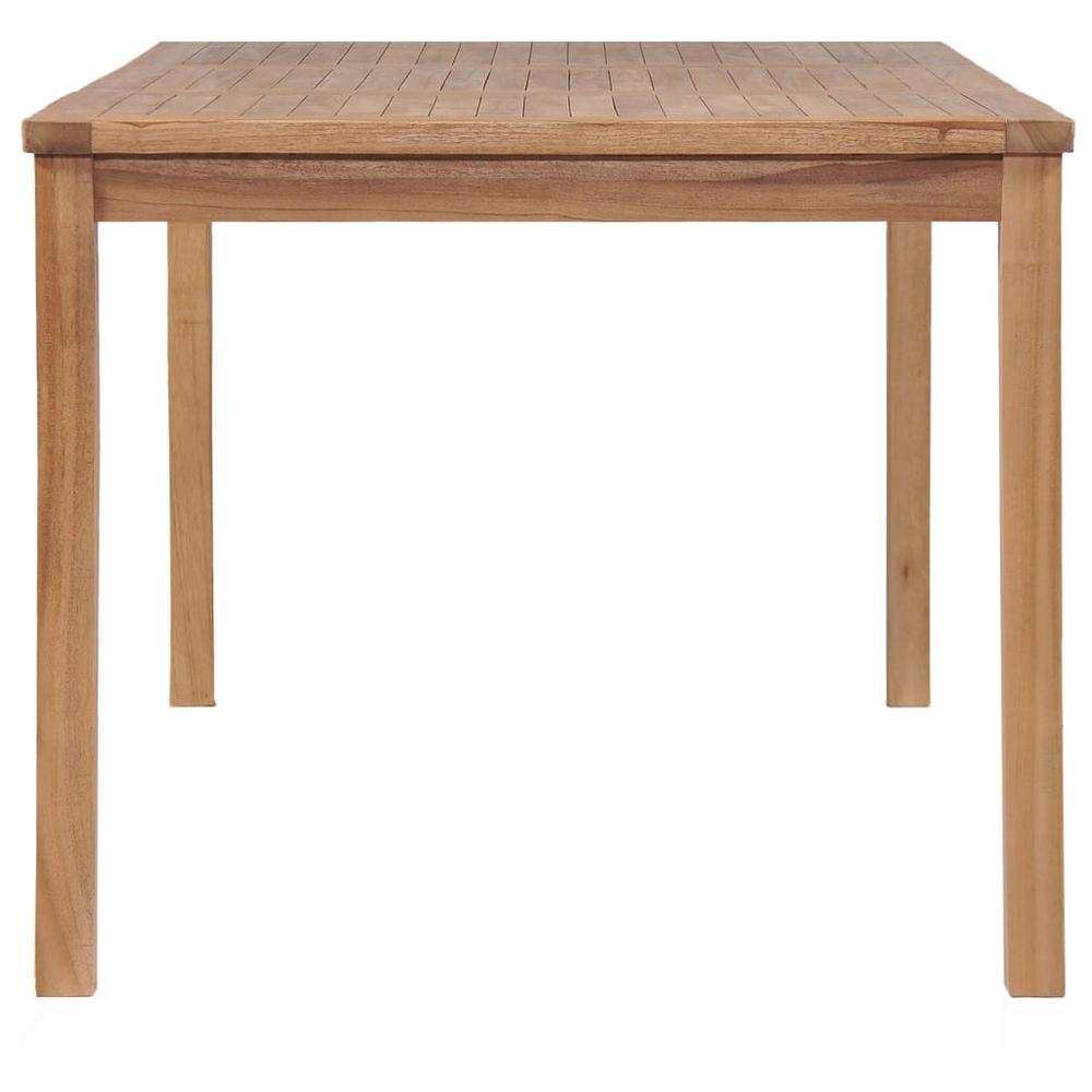 vidaXL Garden Table 59.1"x35.4"x30.3" Solid Teak Wood, 44997. Picture 4