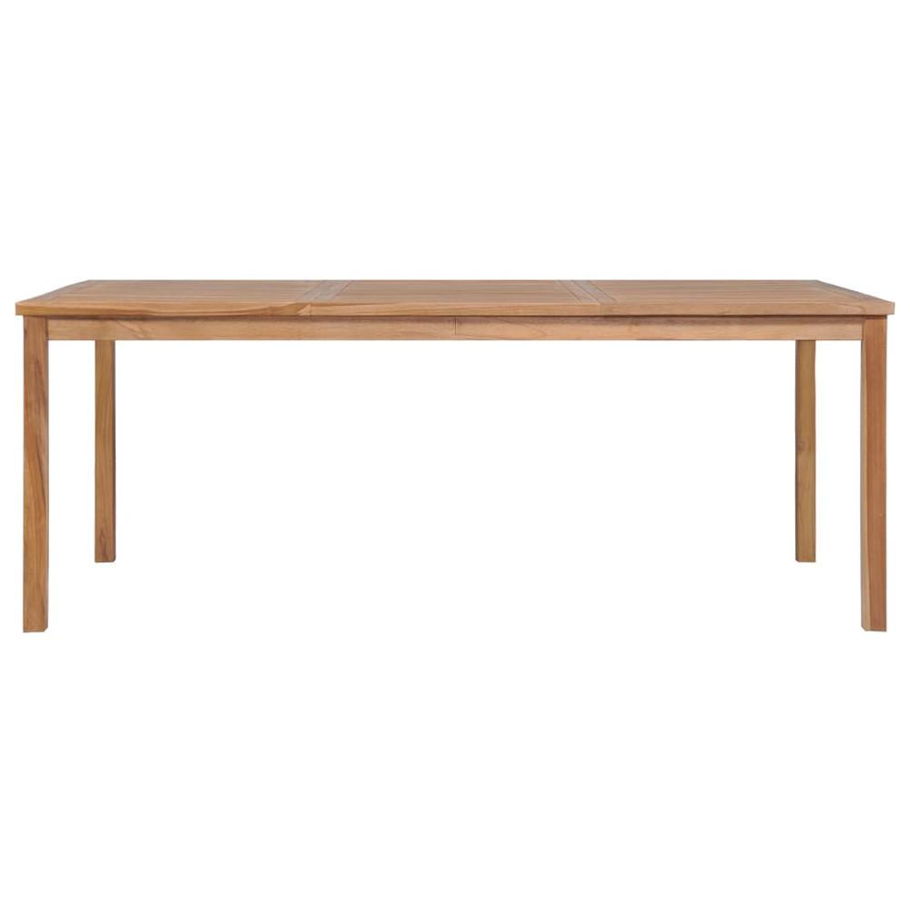 vidaXL Garden Table 78.7"x39.4"x30.3" Solid Teak Wood, 44998. Picture 3