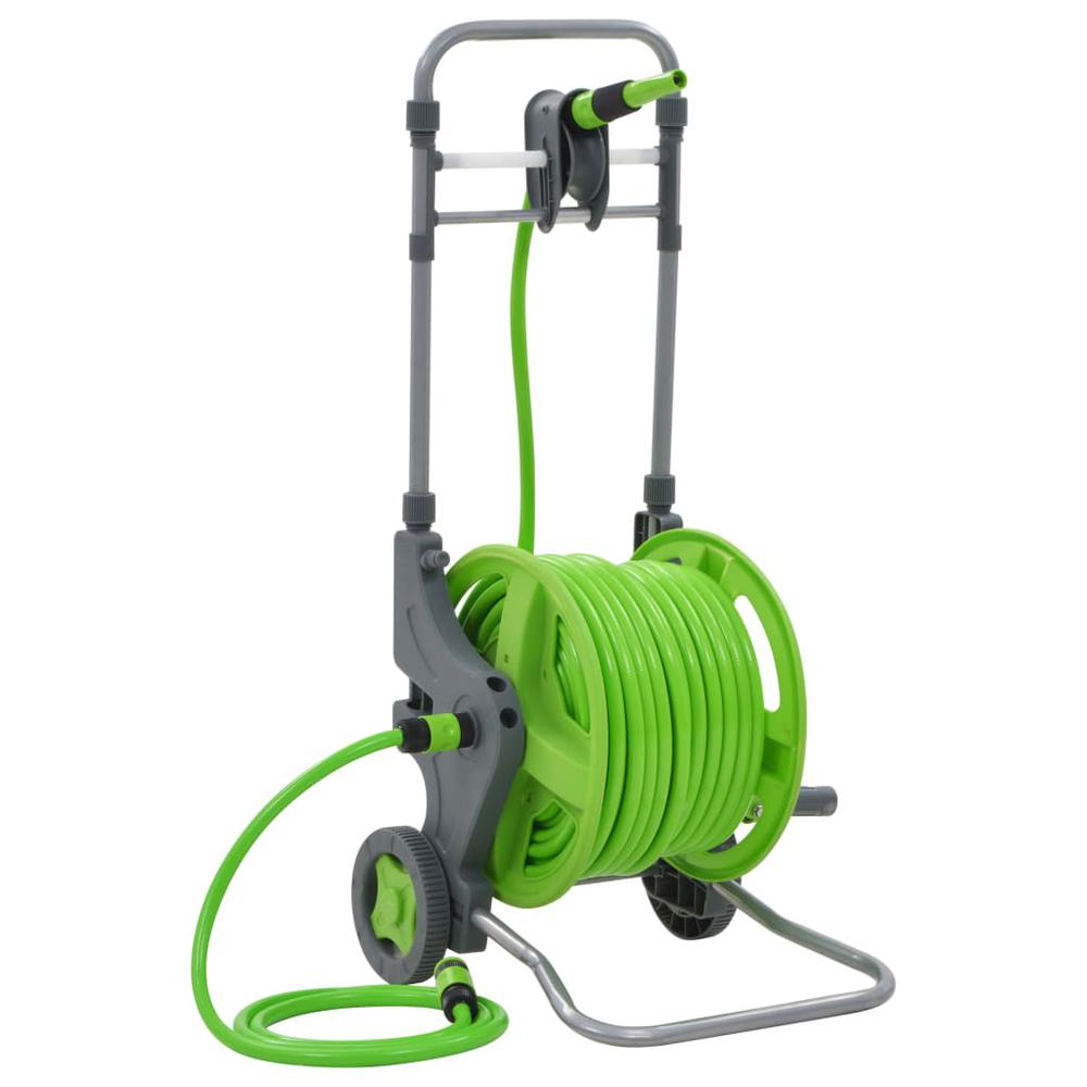vidaXL Water Hose Reel with Wheels 174.6'+6.6', 143900. The main picture.