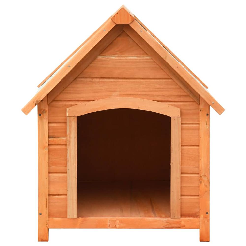 Dog House Solid Pine & Fir Wood 28.3"x33.5"x32.3". Picture 2