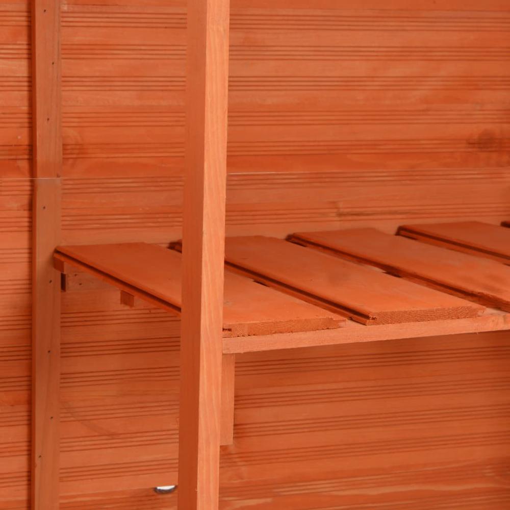 vidaXL Garden Storage Shed 47.2"x19.6"x35.8" Wood. Picture 9