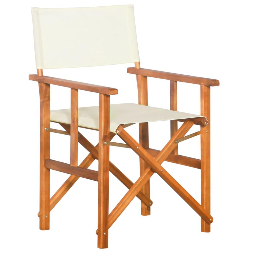 vidaXL Director's Chair Solid Acacia Wood 5596. Picture 1