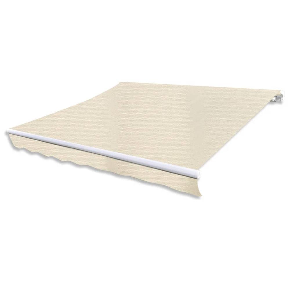 Folding Awning Manual Operated 118.1" Cream. Picture 6
