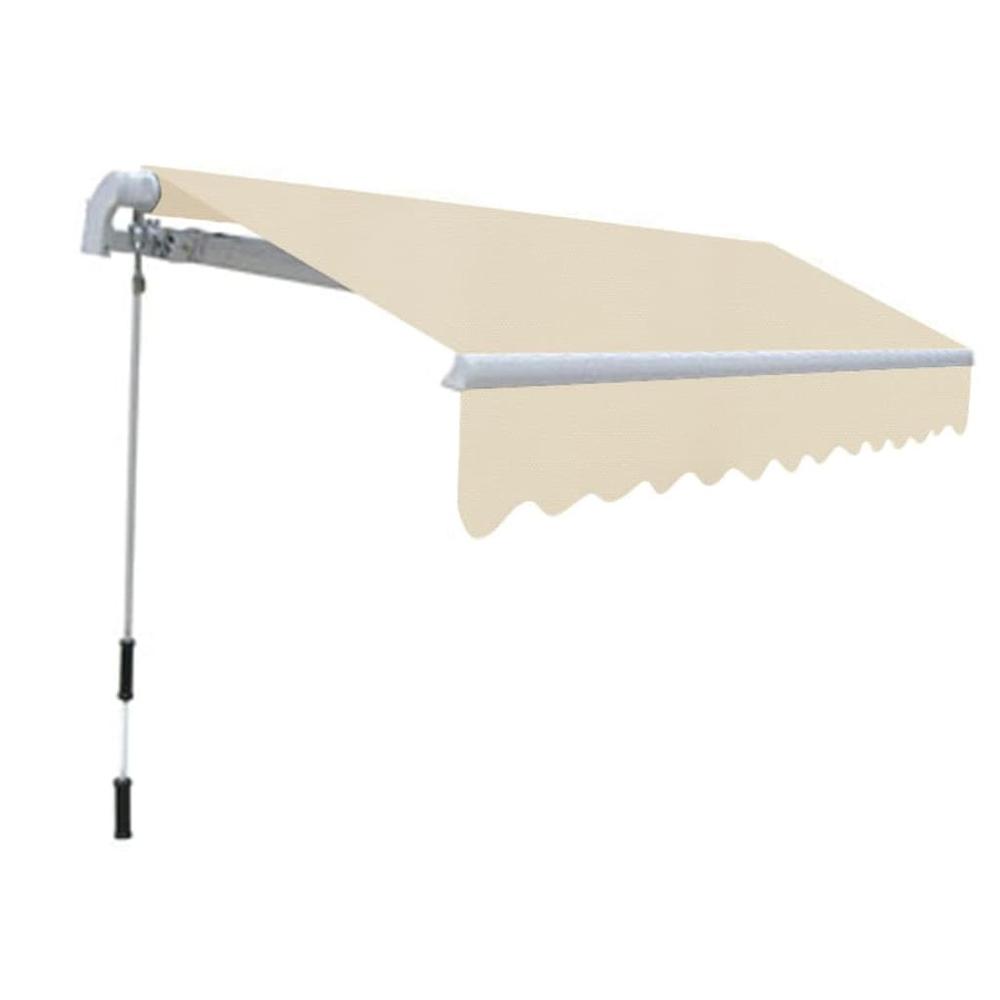 Folding Awning Manual Operated 118.1" Cream. Picture 1