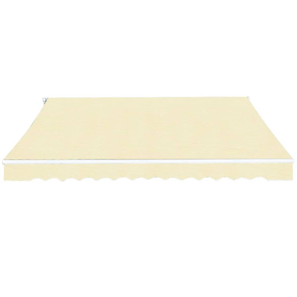 Folding Awning Manual Operated 157.5" Cream. Picture 1