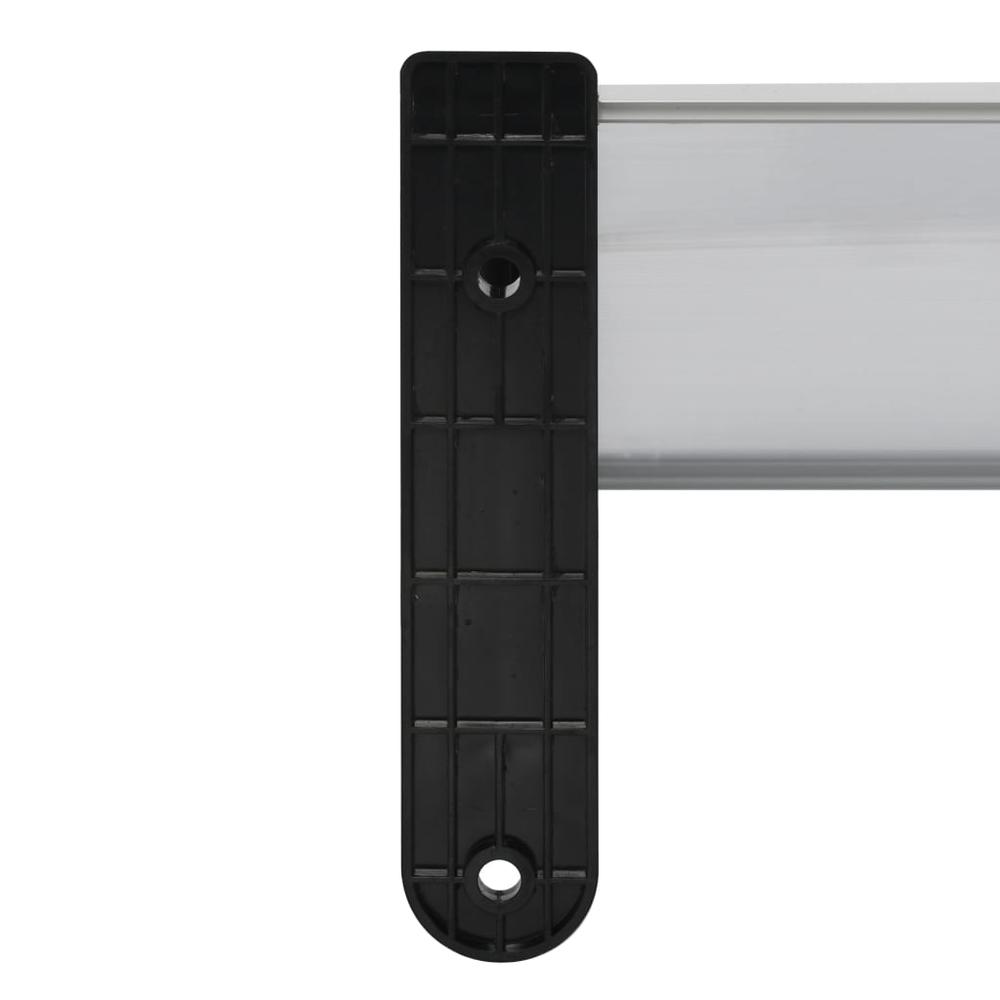 vidaXL Door Canopy Black 78.7"x39.4" PC, 45627. Picture 5
