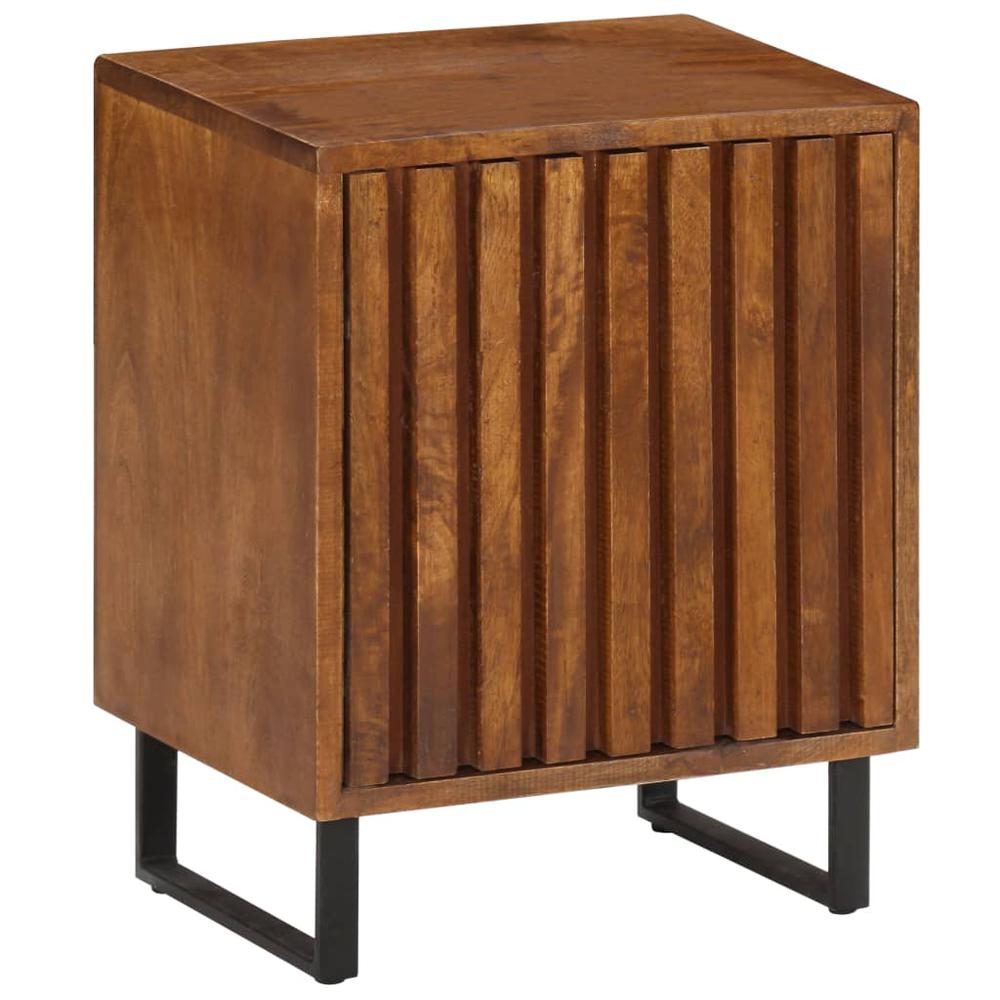 vidaXL Bedside Cabinet 15.7"x11.8"x19.6" Solid Mango Wood, 247942. Picture 3