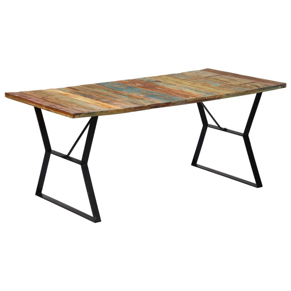 vidaXL Dining Table 70.8"x35.4"x29.9" Solid Reclaimed Wood, 247946. Picture 1