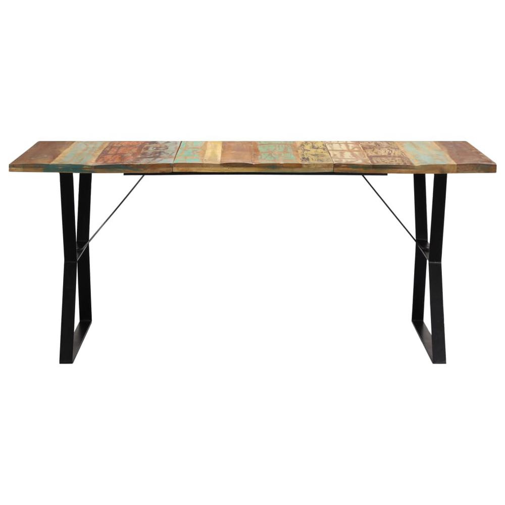 vidaXL Dining Table 70.8"x35.4"x29.9" Solid Reclaimed Wood, 247946. Picture 2