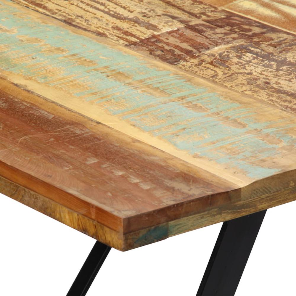 vidaXL Dining Table 70.8"x35.4"x29.9" Solid Reclaimed Wood, 247946. Picture 4