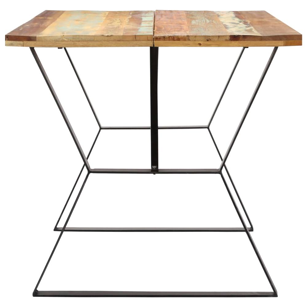vidaXL Dining Table 55.1x31.4"x29.9" Solid Reclaimed Wood, 247948. Picture 3